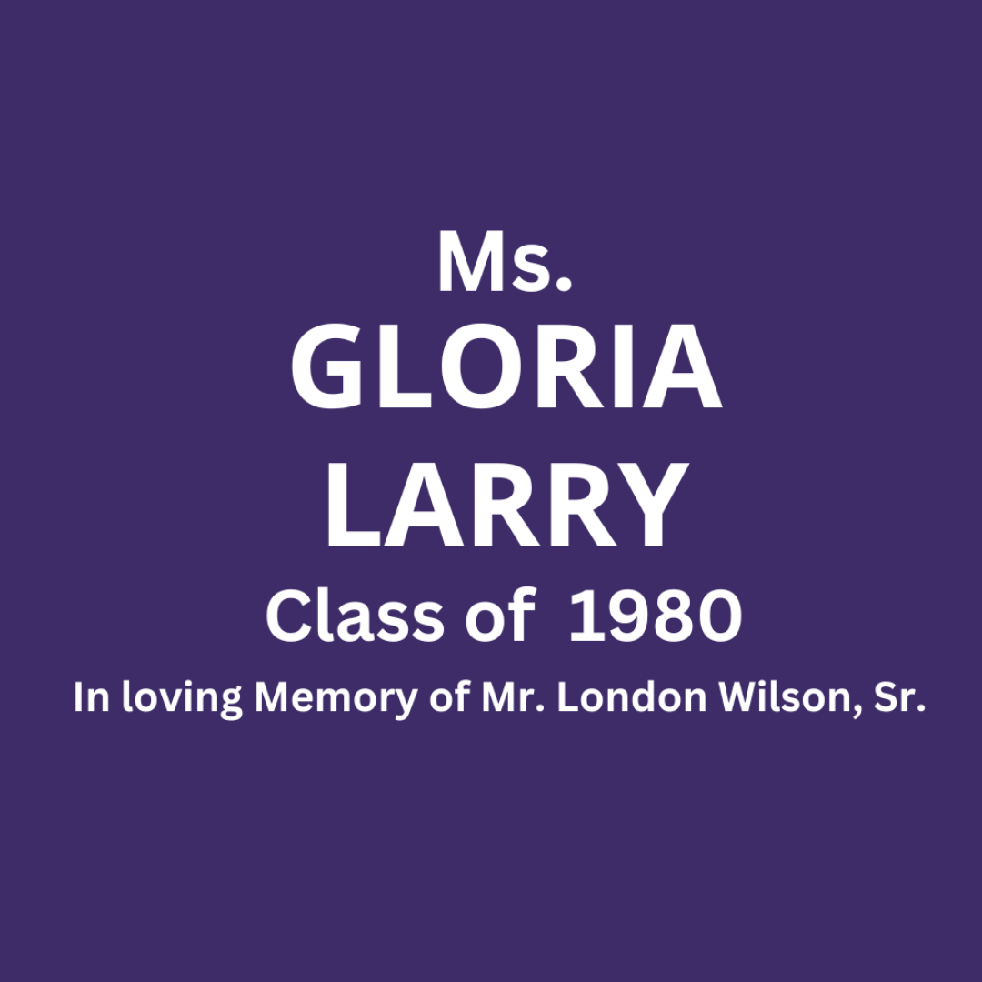 Ms. Gloria Larry Class of 1980